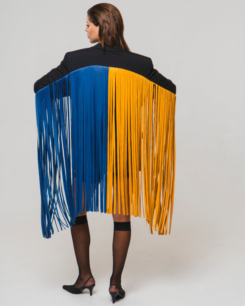 UPCYCLED FRINGED JACKET