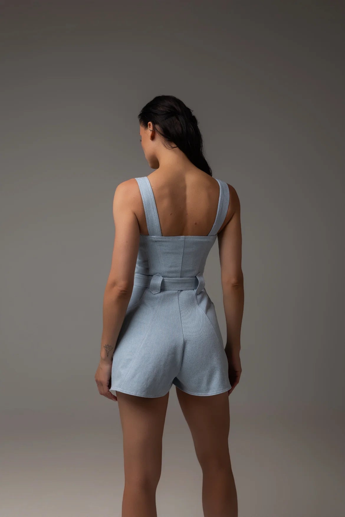 Комбінезон Africa корсетний з рельєфними швами — Bustier Brand