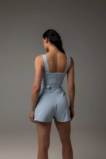 Комбінезон Africa корсетний з рельєфними швами — Bustier Brand