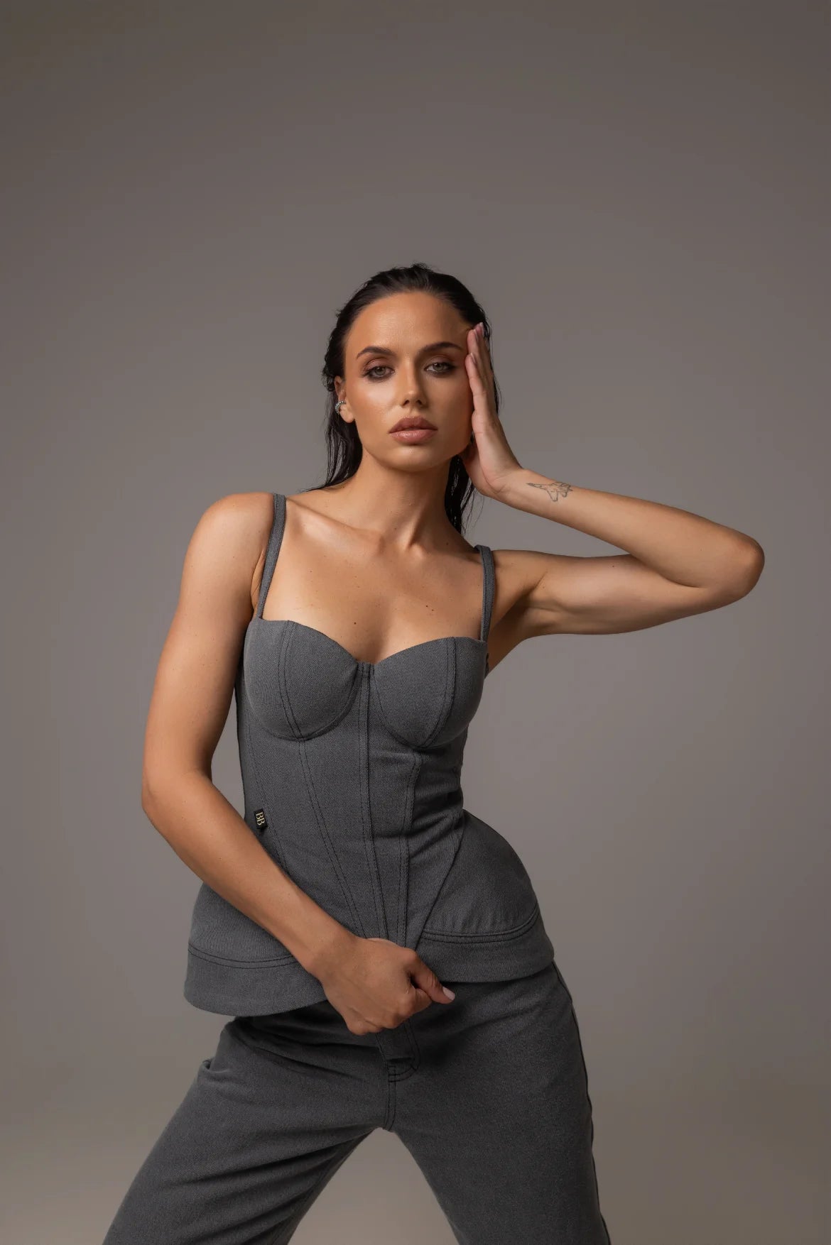Корсет MOON з деніму — Bustier Brand