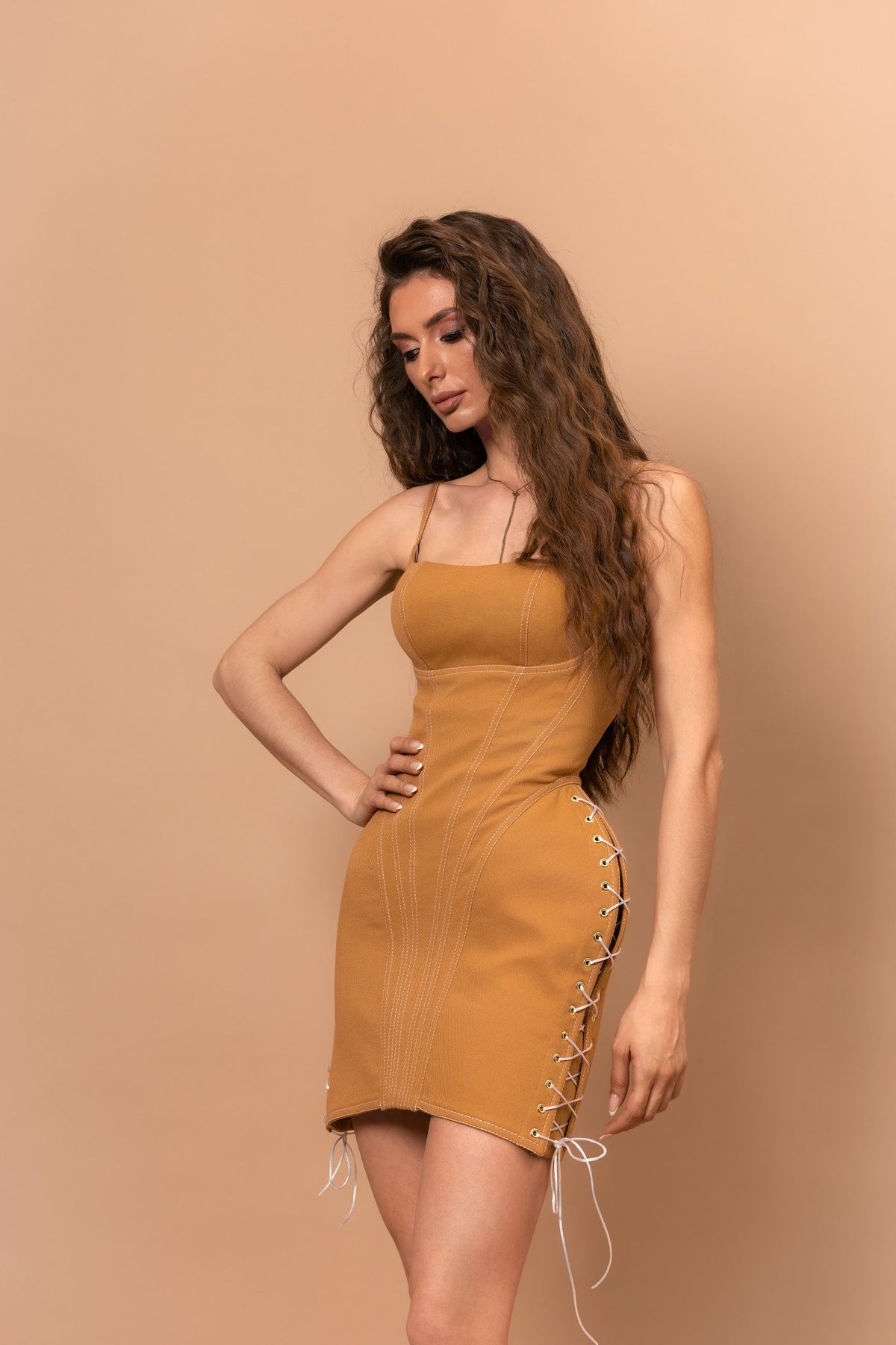 Корсетна сукня KSENA з деніму міні — Bustier Brand