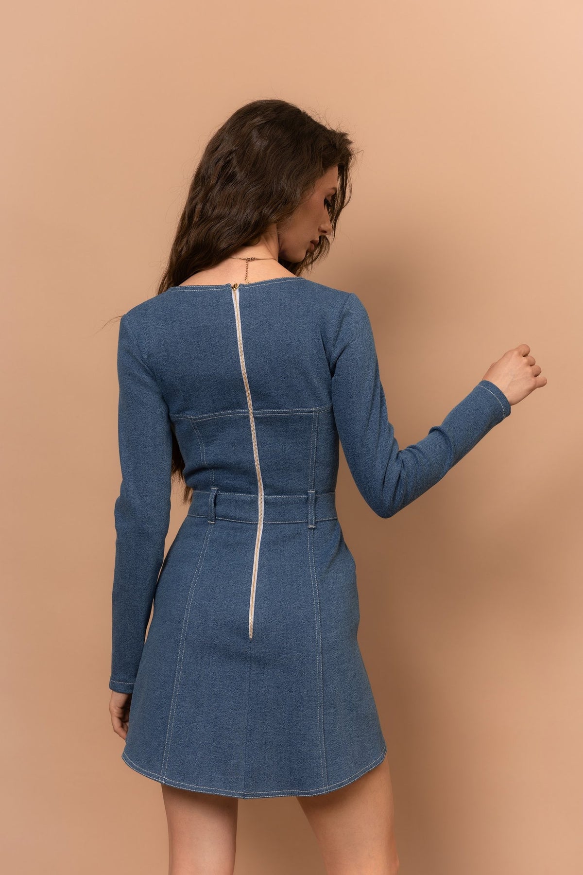 Корсетна сукня BEVERLY DRESS з деніму міні — Bustier Brand