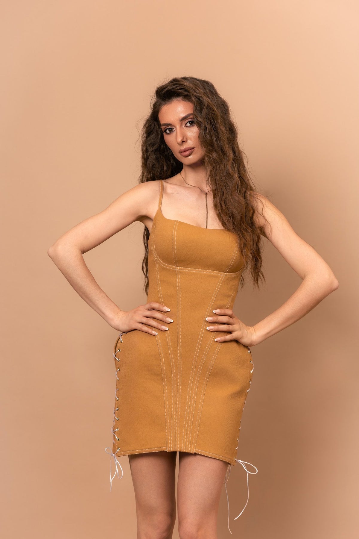 Корсетна сукня KSENA з деніму міні — Bustier Brand