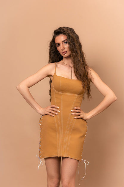Корсетна сукня KSENA з деніму міні — Bustier Brand