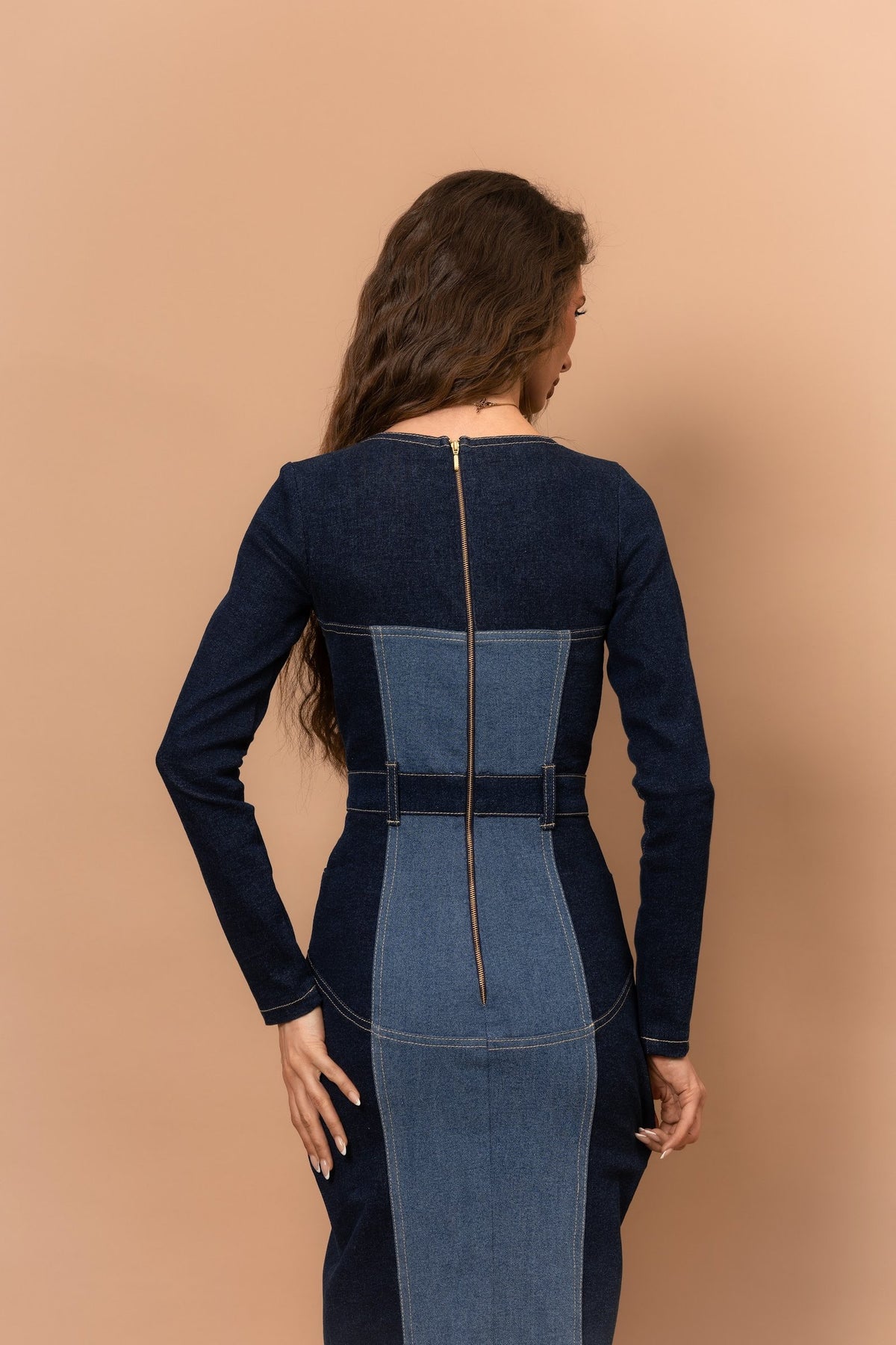 Корсетна сукня SAMANTA QUEEN з деніму максі — Bustier Brand