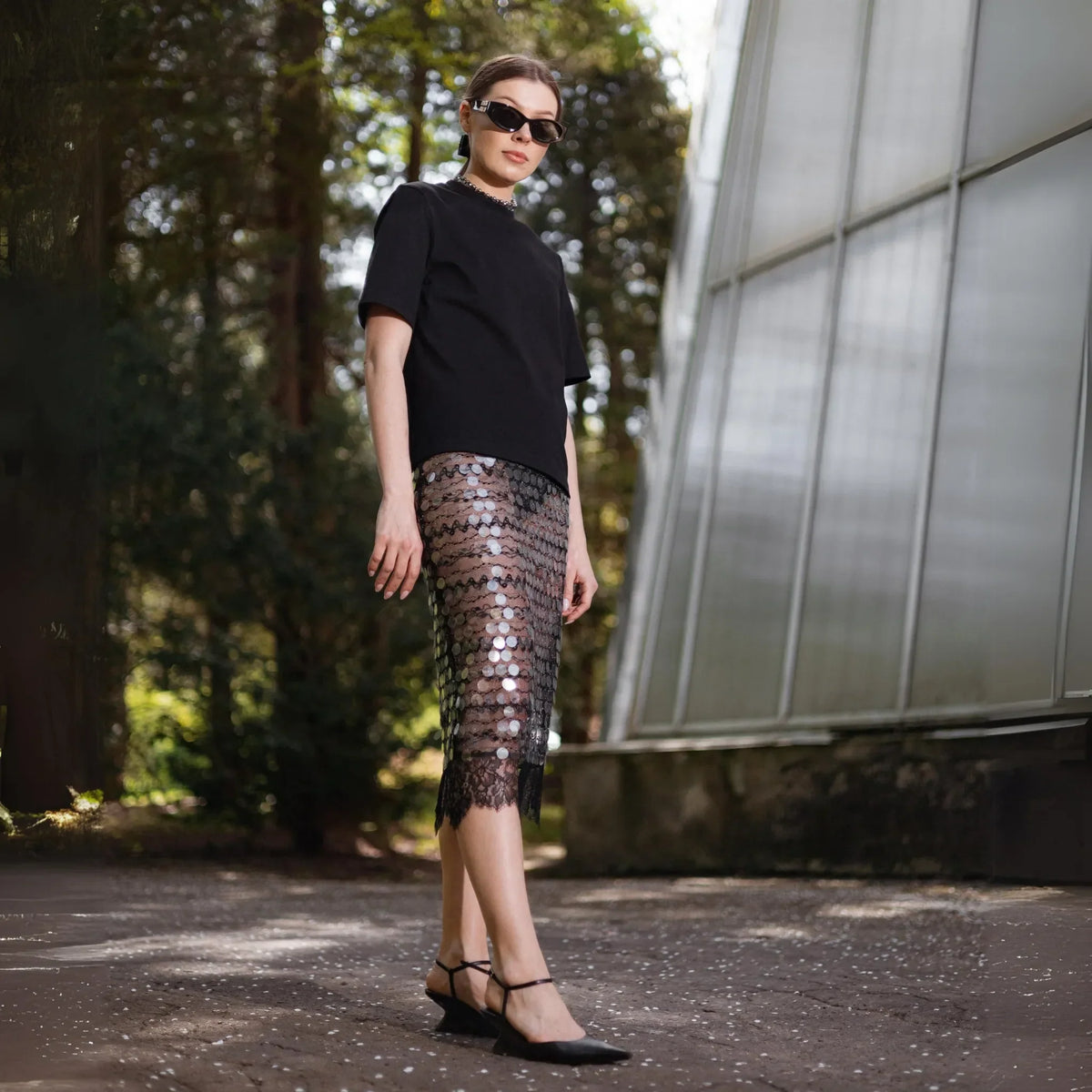 Котонова футболка — Чорний