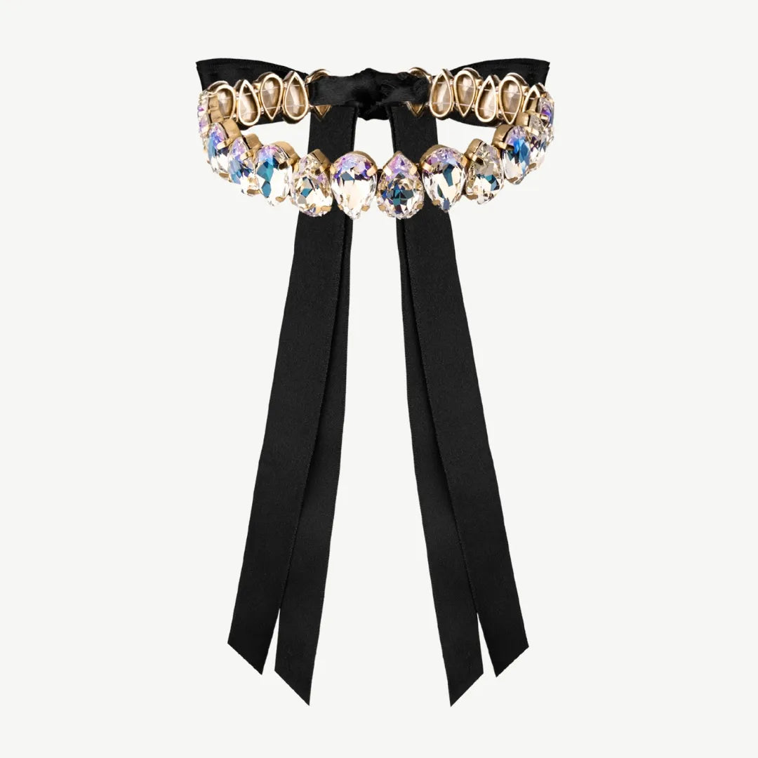 Aelin Choker with Rhinestones in Northern Lights Color