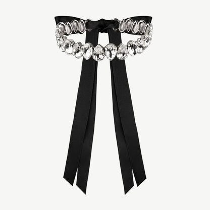 Aelin Rhinestone Choker White