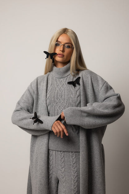 Довгий в’язаний кардиган COZY — Bustier Brand