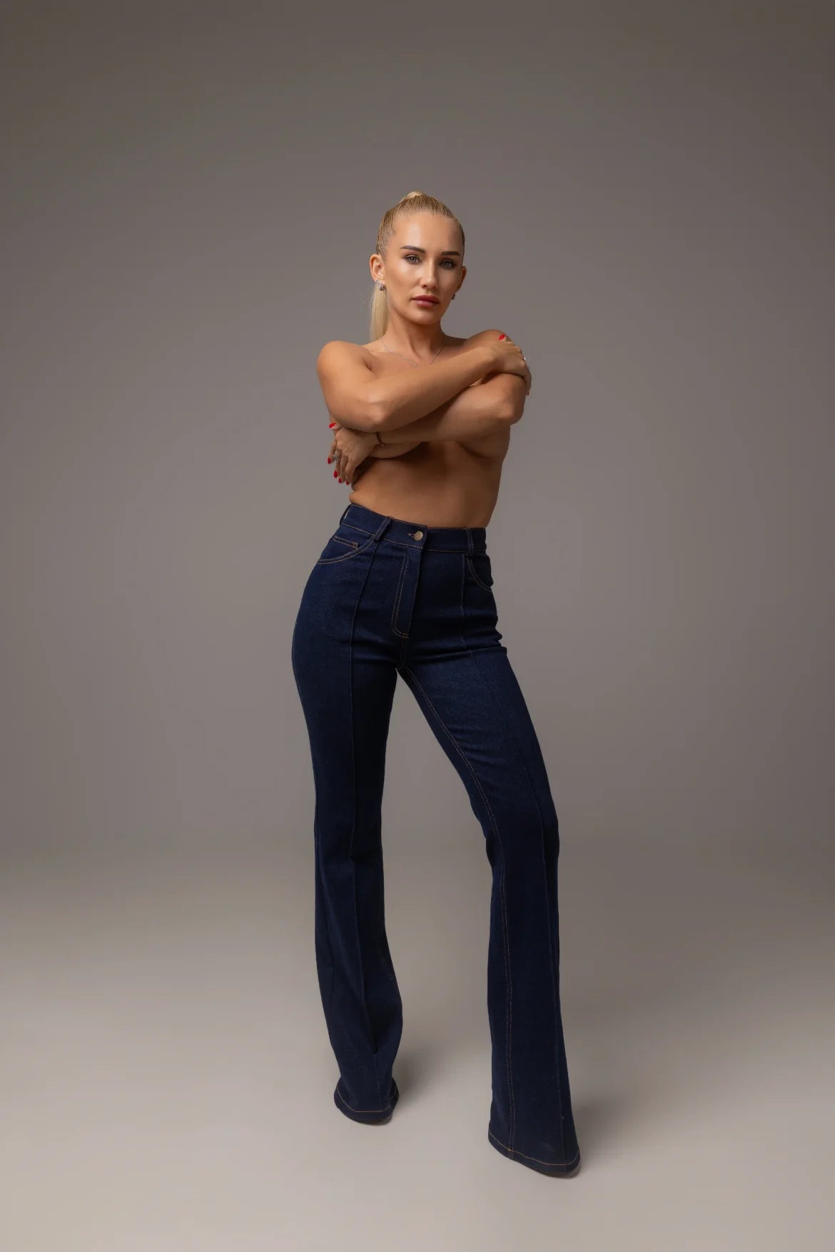 Джинси DUNA2.0 з високою посадкою — Bustier Brand