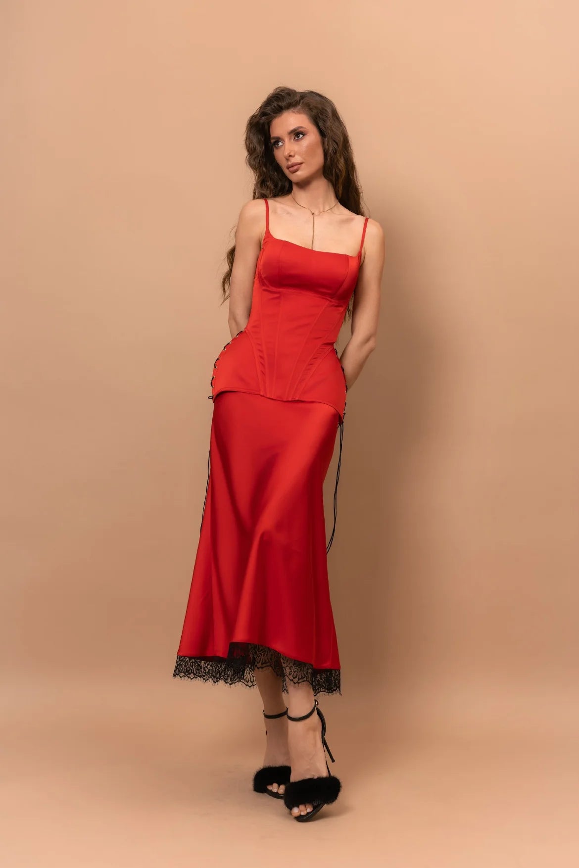 Спідниця SILK EXCLUSIVE з еко-шовку максі — Bustier Brand