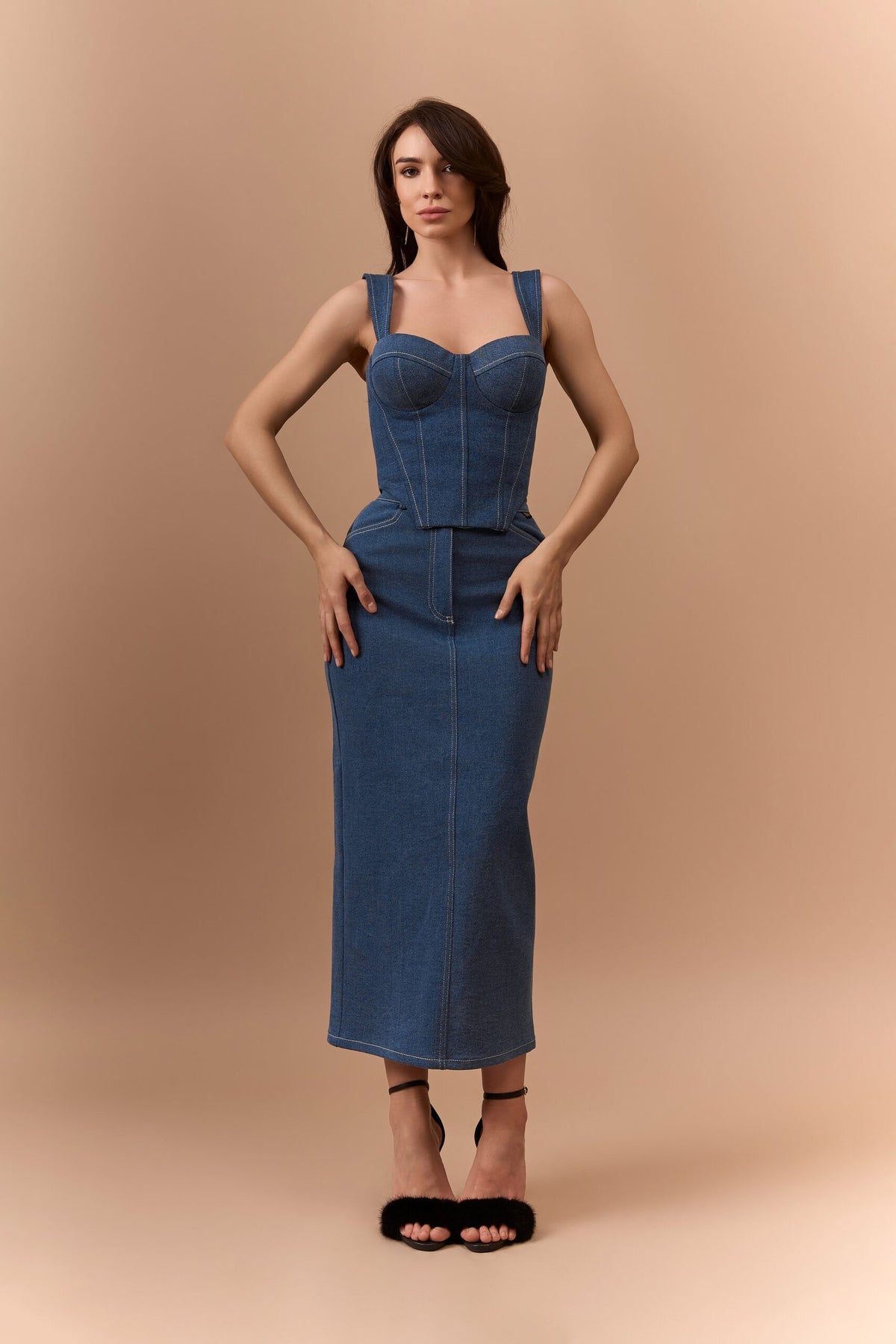 Корсет DUNA із деніму — Bustier Brand