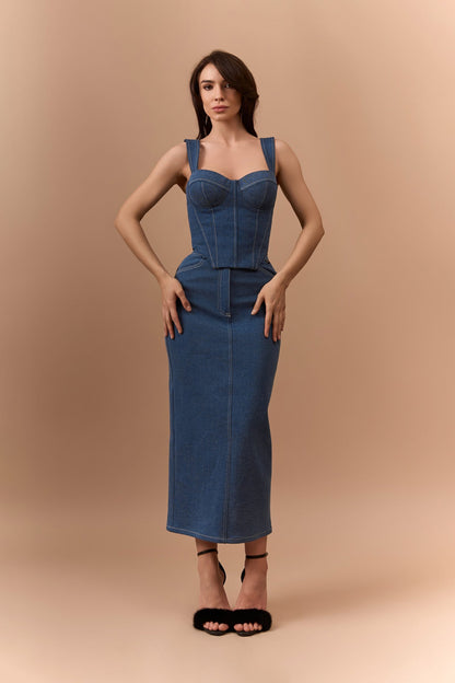 Корсет DUNA із деніму — Bustier Brand
