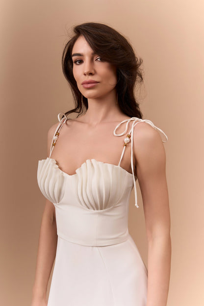 Корсетна сукня PEARL максі — Bustier Brand