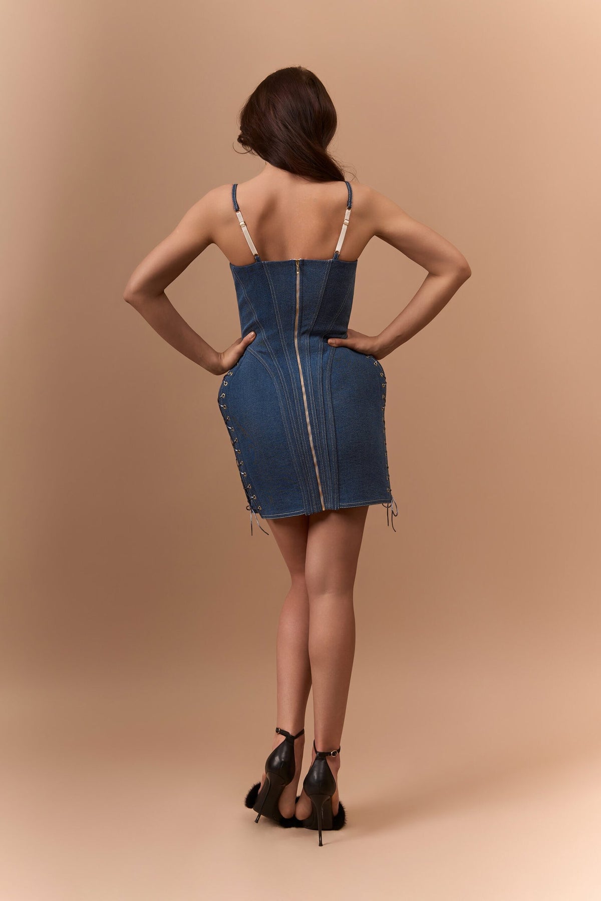 Корсетна сукня KSENA з деніму міні — Bustier Brand