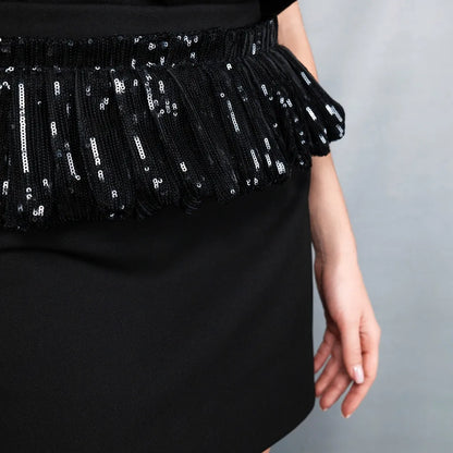 Sequin mini skirt