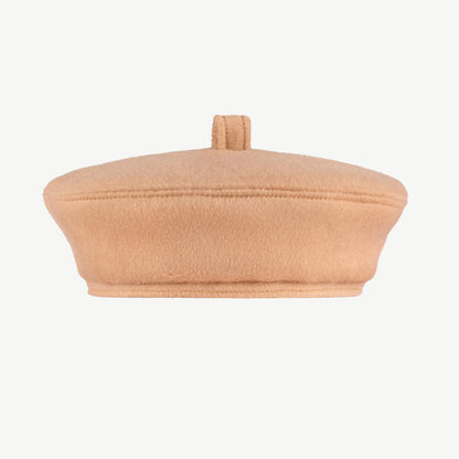 Classic beige cashmere beret