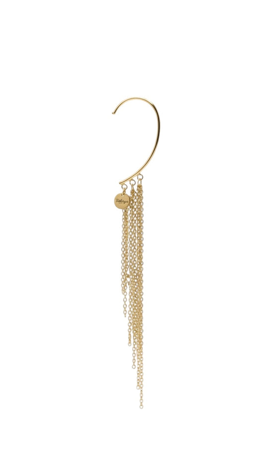 "Waterfall" gold cuff
