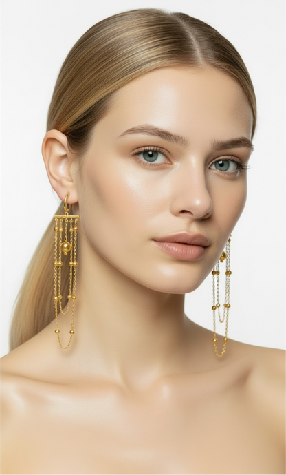 Сережки “Space” gold