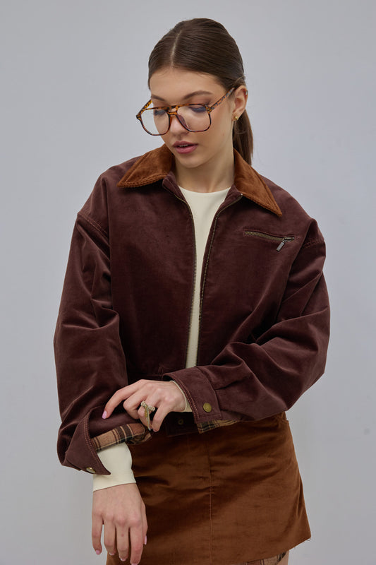 Corduroy bomber jacket
