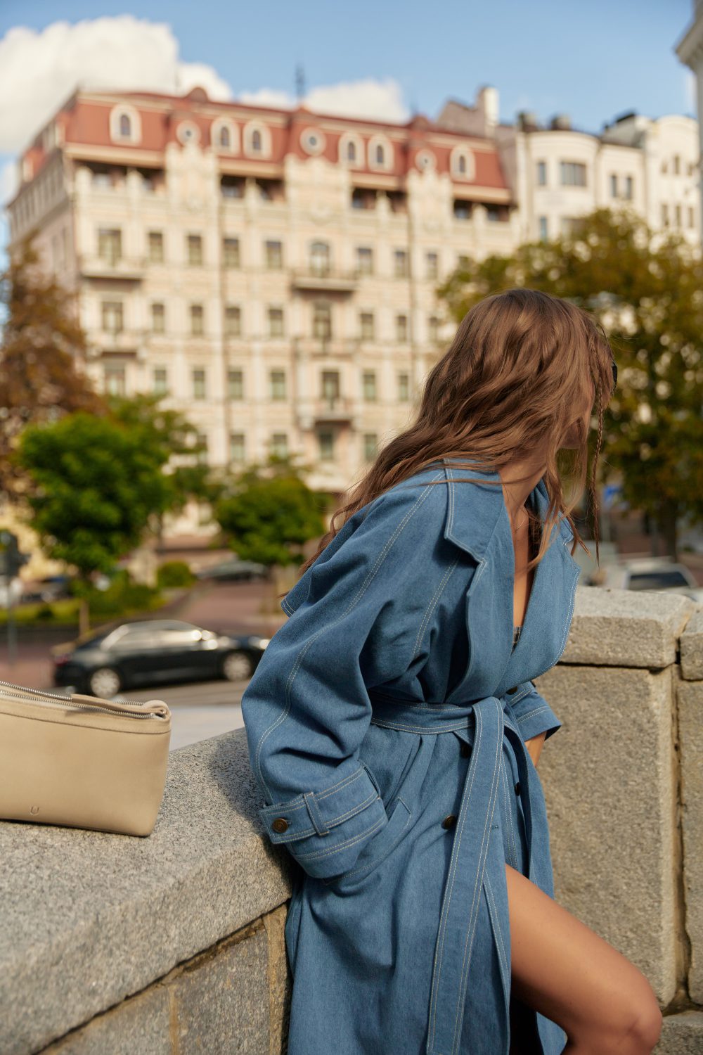 Тренч Follow your ART із деніму