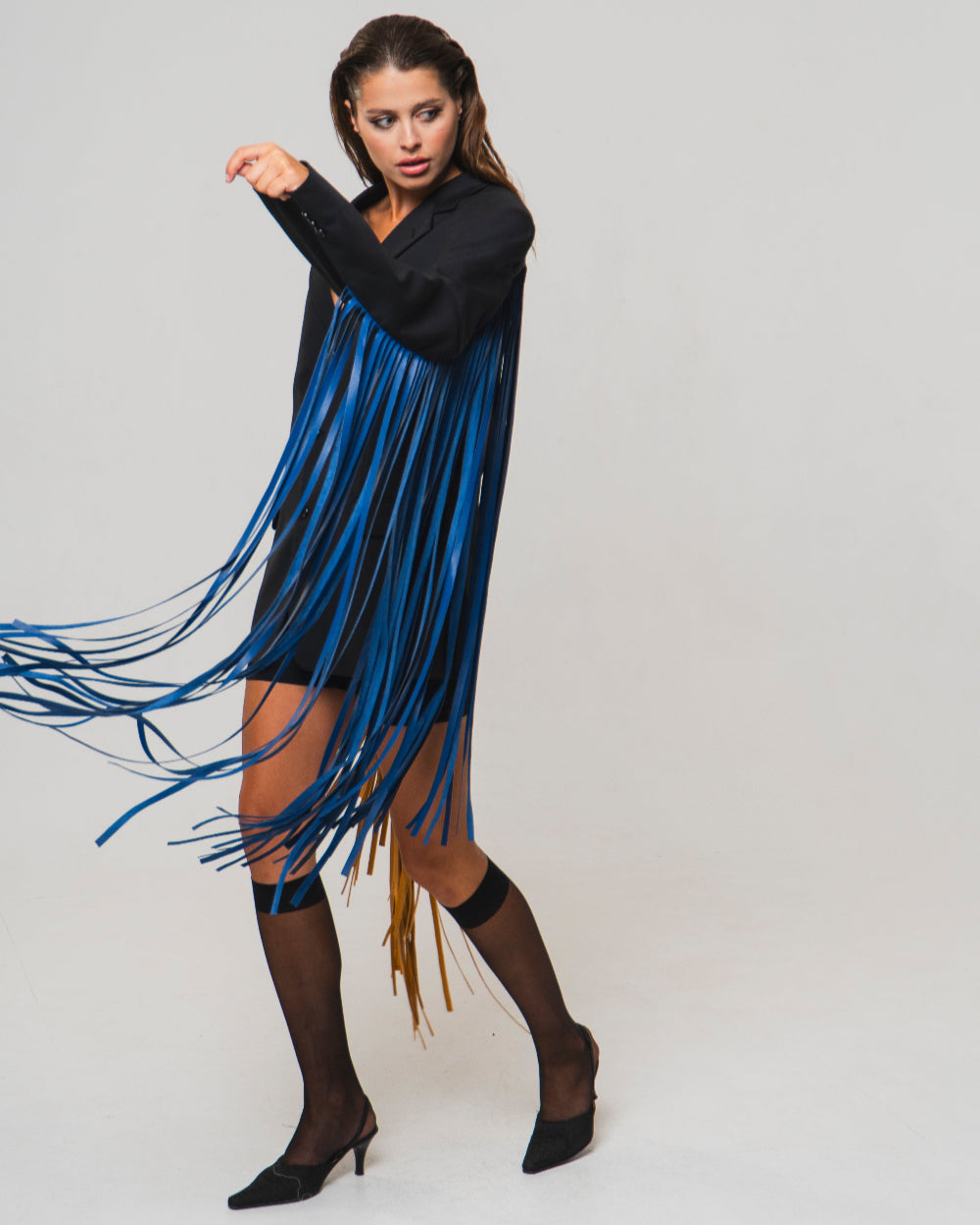 UPCYCLED FRINGED JACKET