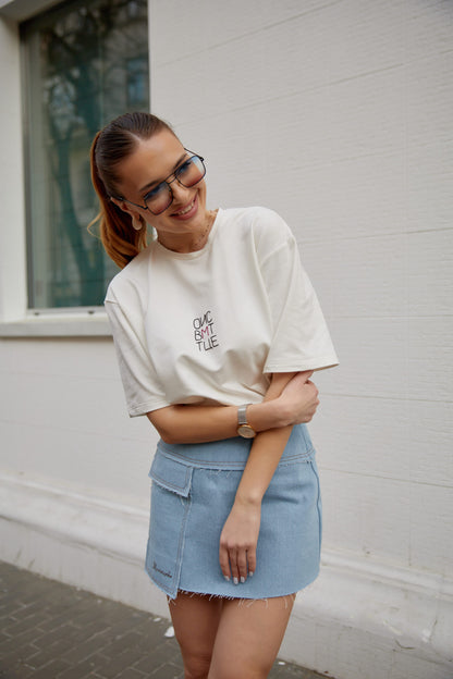 Denim miniskirt