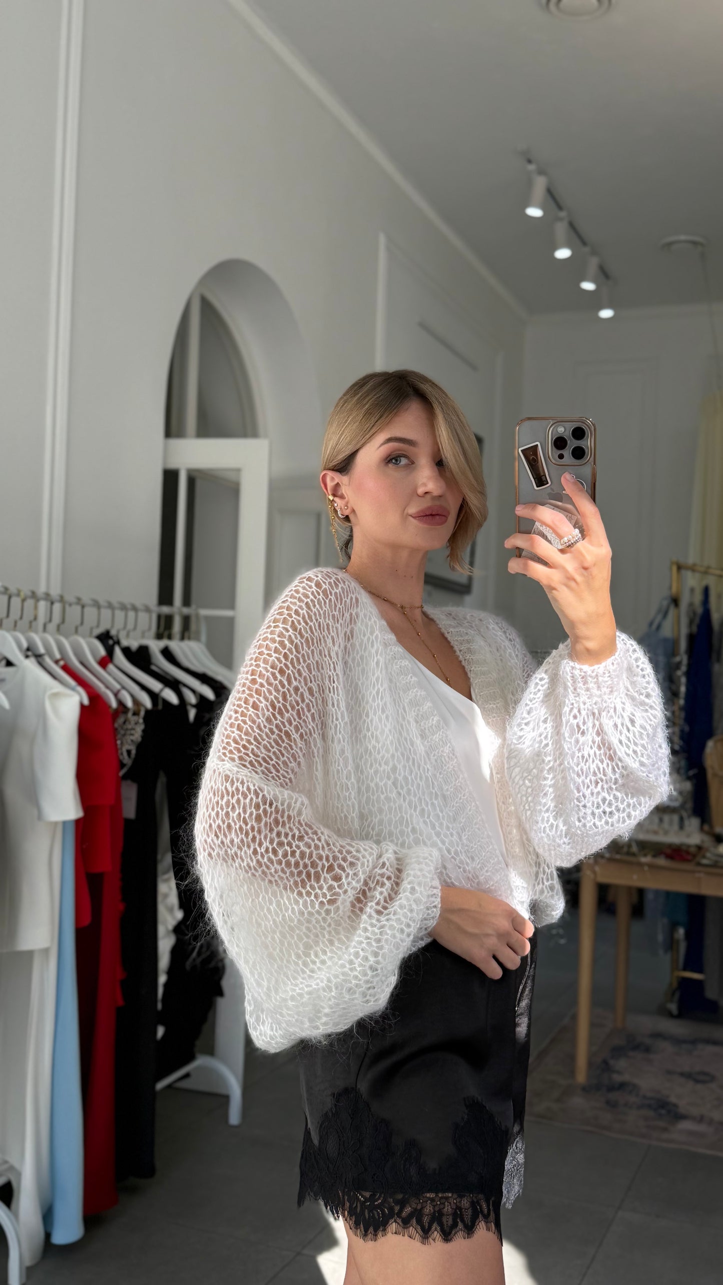 Airy Mohair Cardigan