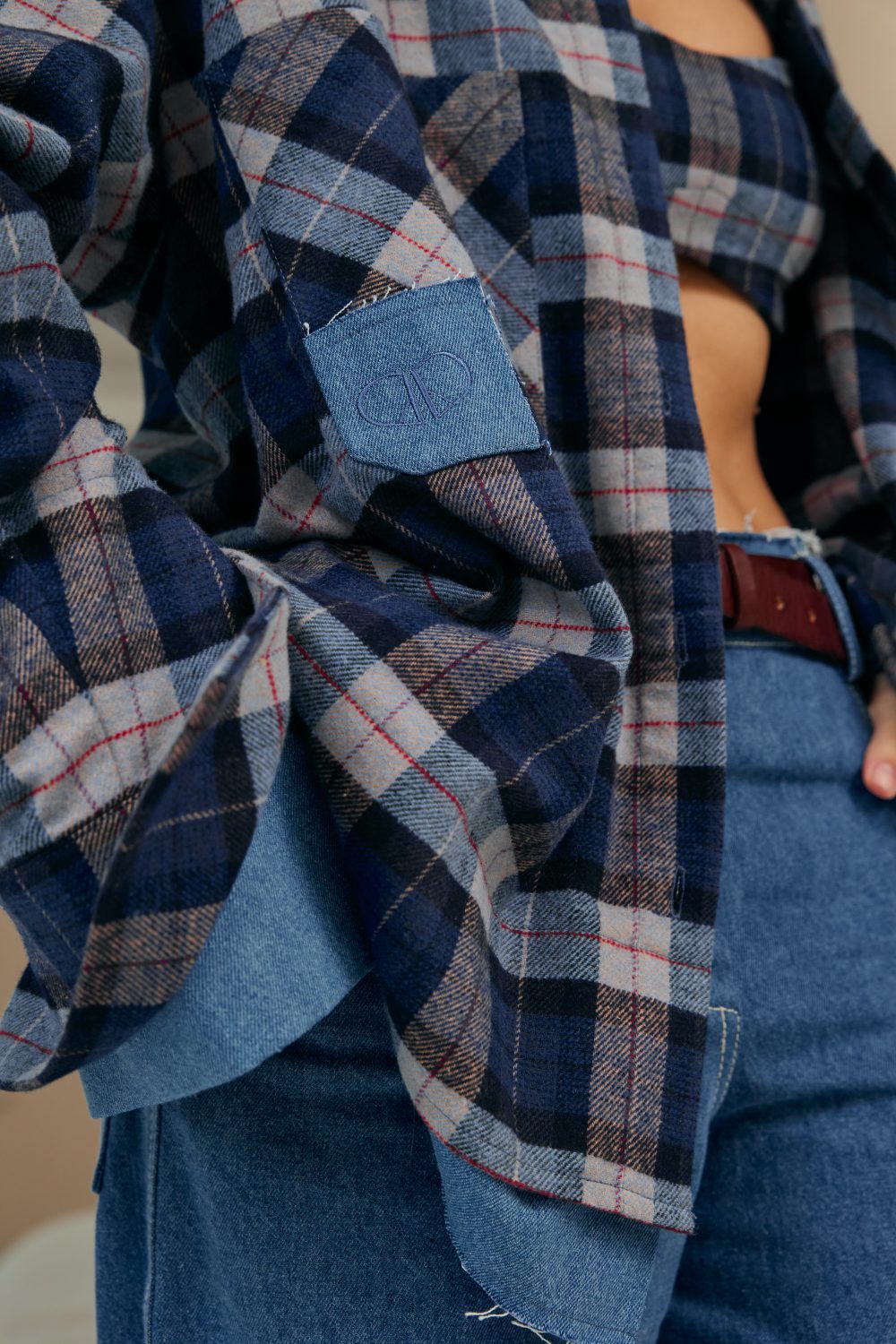 Checkered Dark Blue shirt