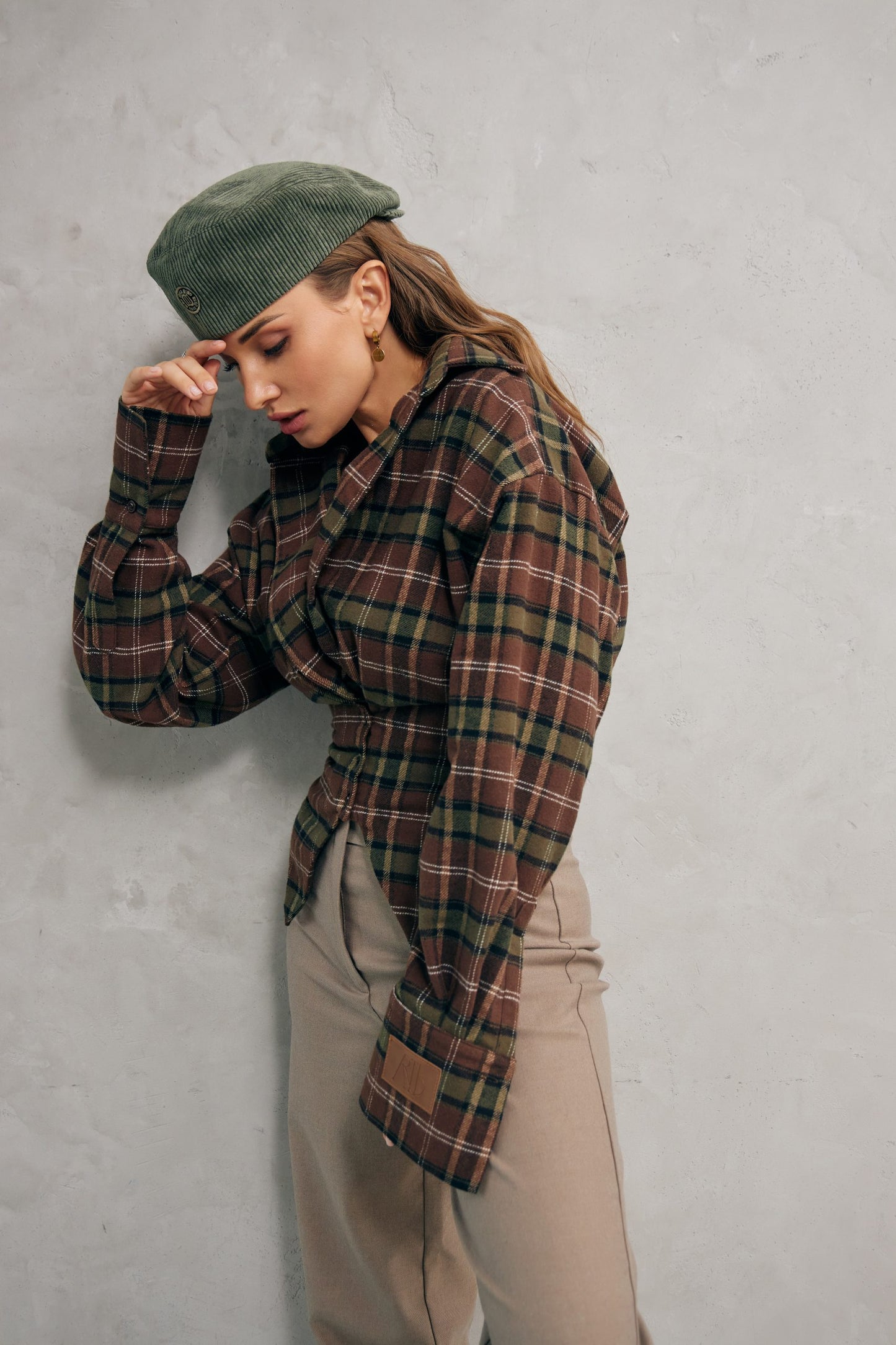 New Era of Me Plaid Shirt Green/Beige