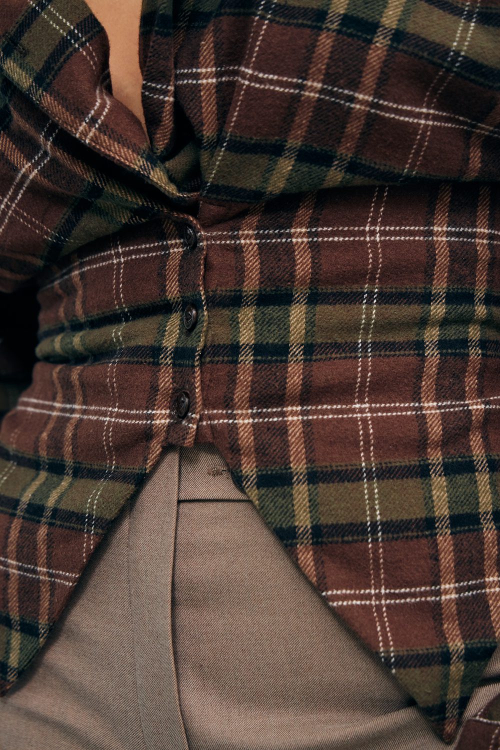 New Era of Me Plaid Shirt Green/Beige