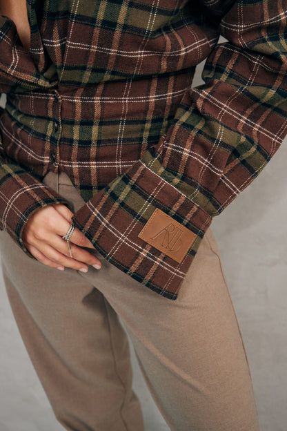 New Era of Me Plaid Shirt Green/Beige