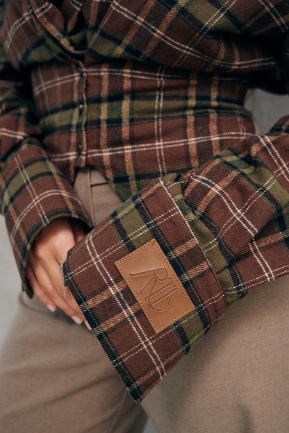 New Era of Me Plaid Shirt Green/Beige