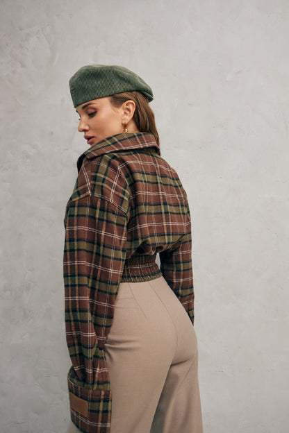New Era of Me Plaid Shirt Green/Beige