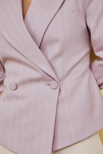 Pink fitted jacket