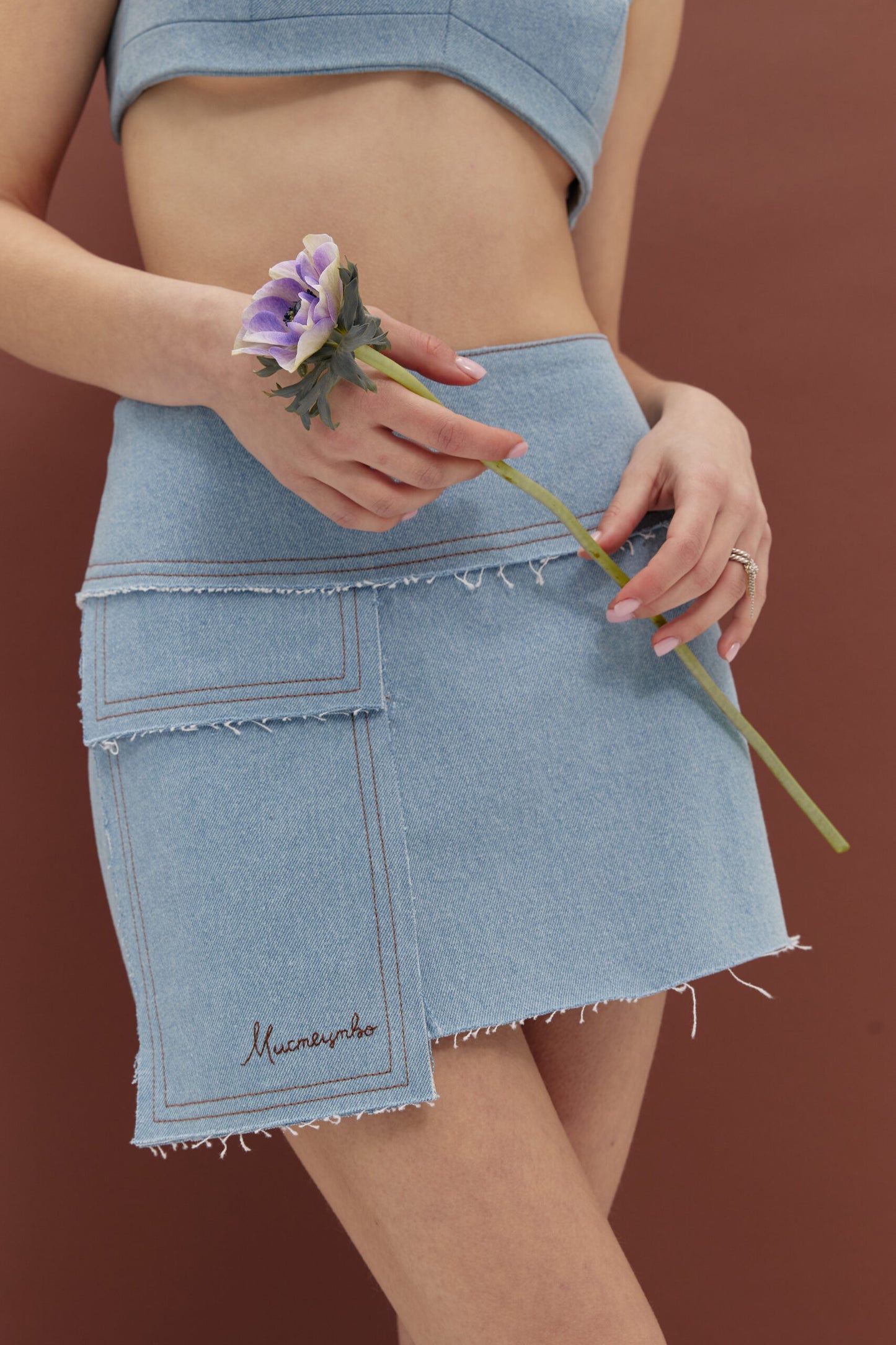 Denim miniskirt