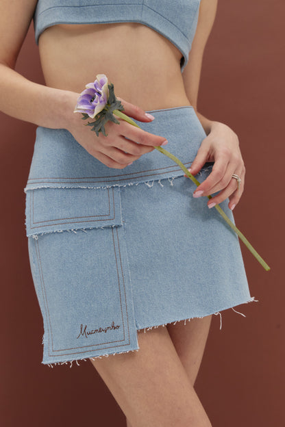 Denim miniskirt