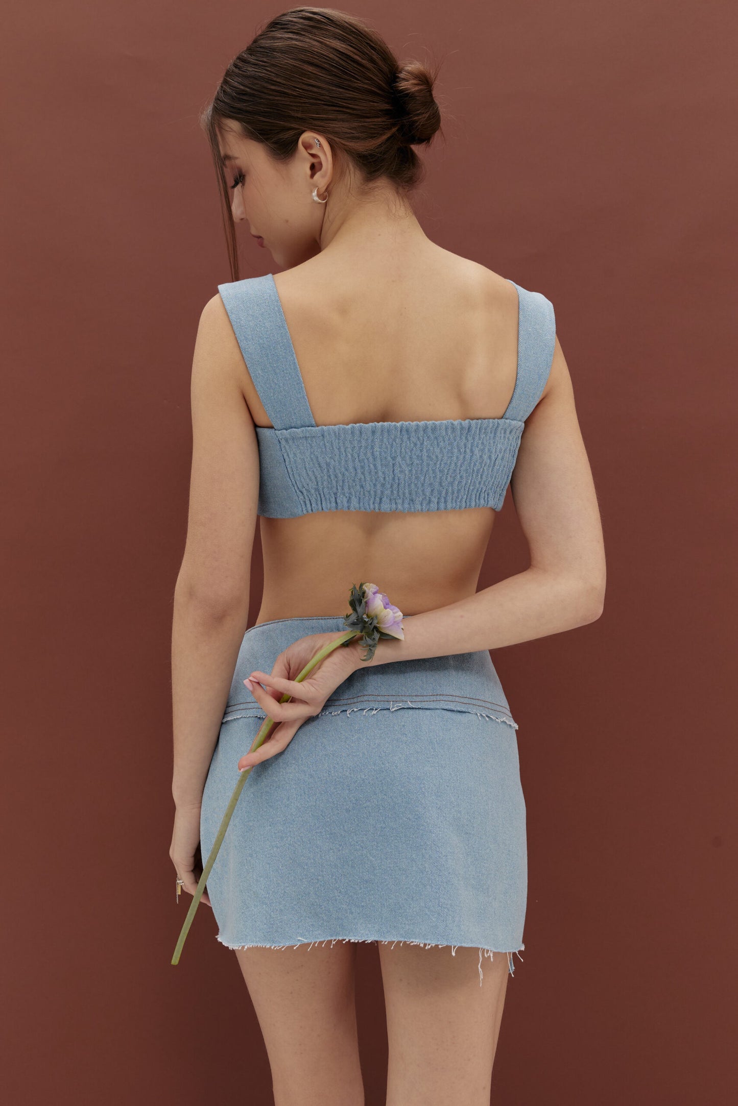 Denim miniskirt