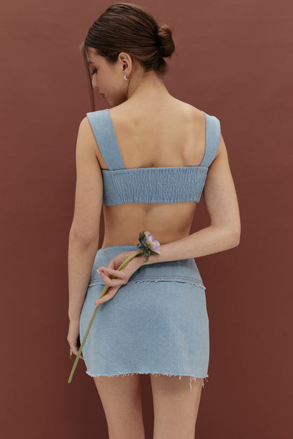 Denim miniskirt