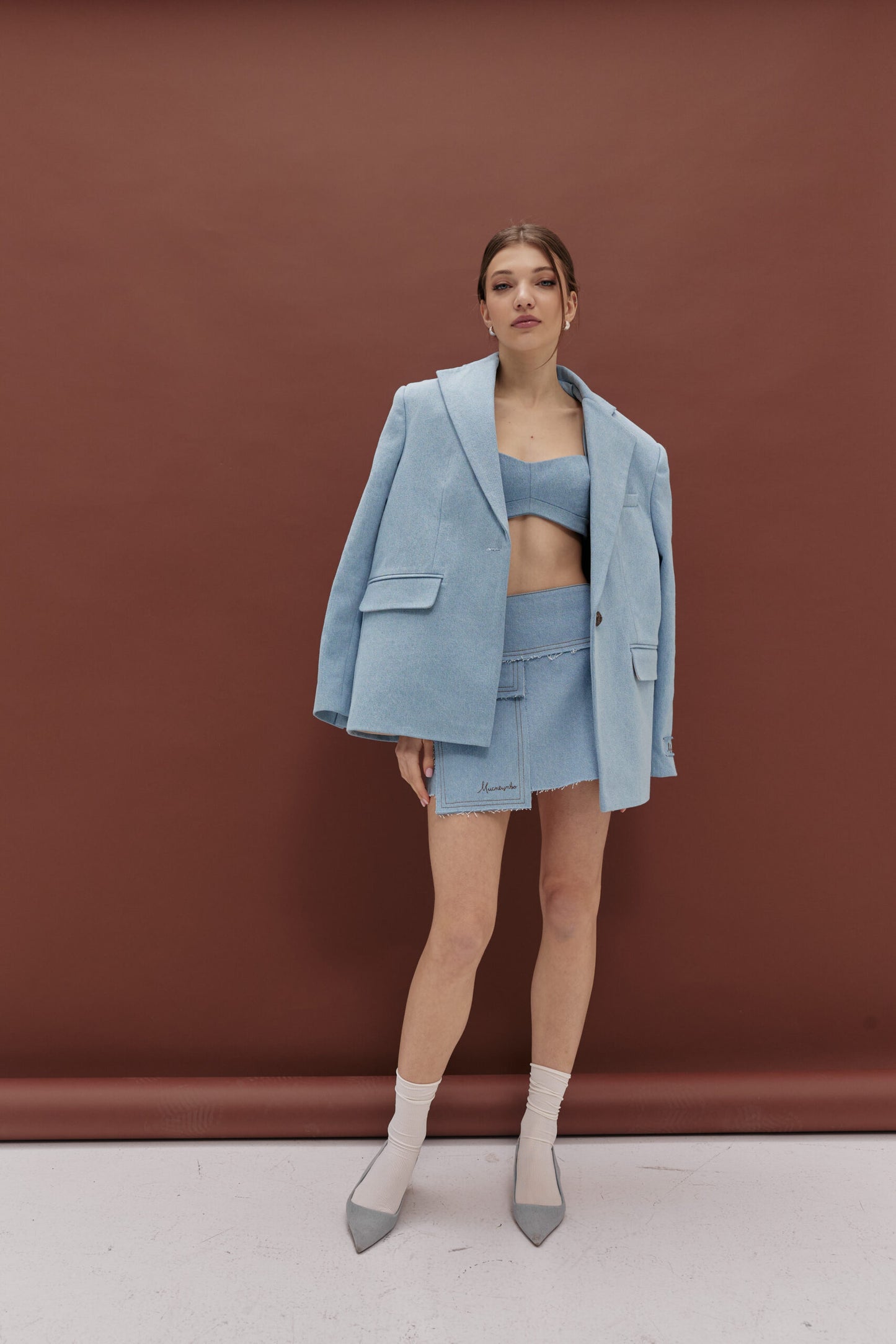 Denim miniskirt