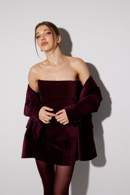 Velvet skirt