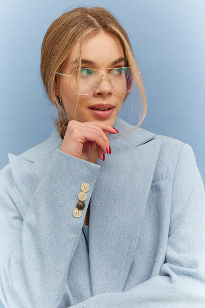 Cropped denim jacket