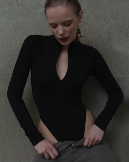 Zip-up bodysuit