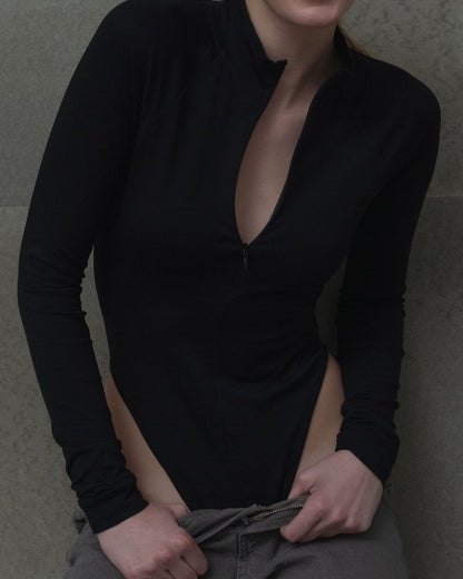 Zip-up bodysuit