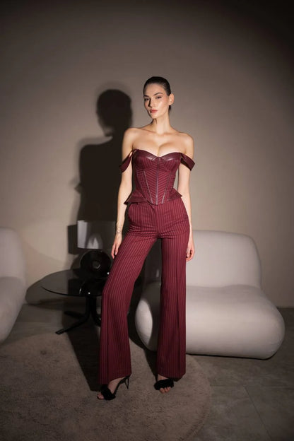 Брюки MILANO прямого крою з високою посадкою — Bustier Brand
