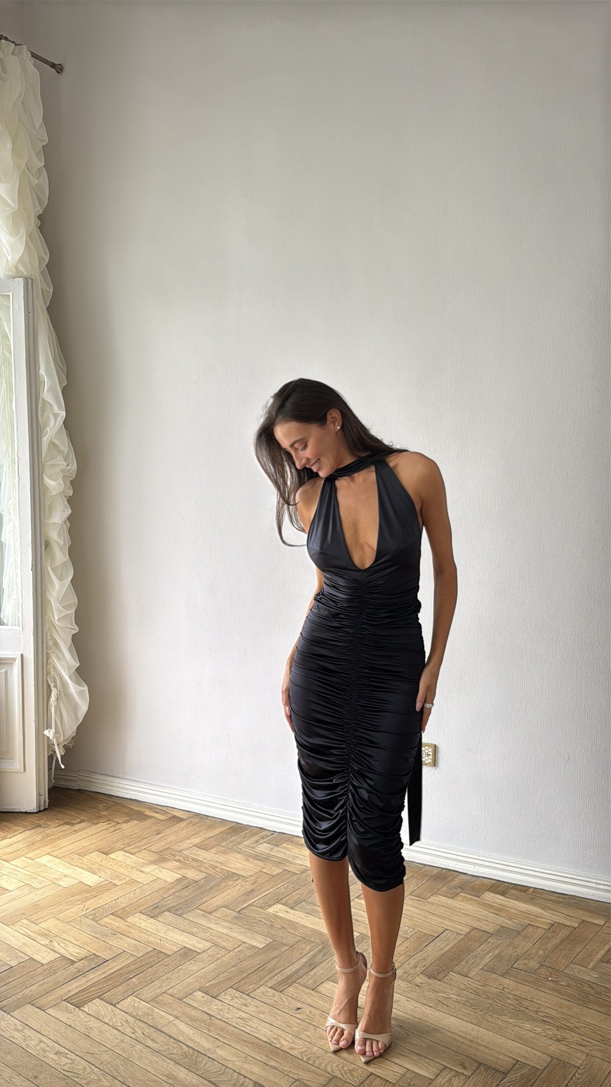Сукня Mur Muse із шарфом-стрічкою — Чорний