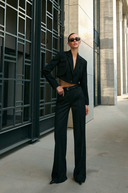 Classic wool trousers