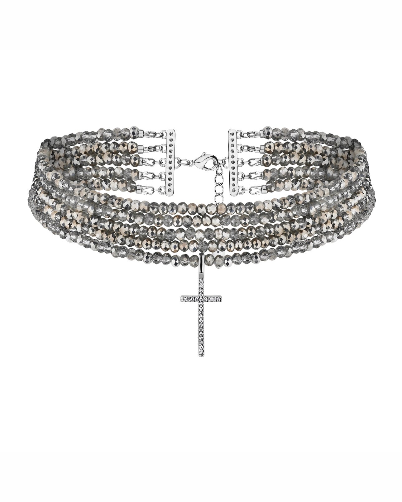 DISCO CROSS silver necklace