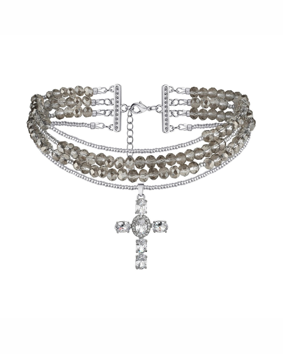 DIAMOND CROSS necklace — Срібло