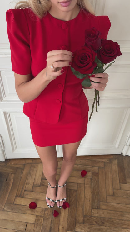 Jacket and skirt Cherry